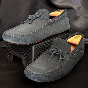 Tod’s x Ferrari Black Suede Gommino Driving Loafers Men’s Size 10